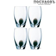 Luminarc Drip Noir E5233 набор высоких стаканов 350 мл 4 шт