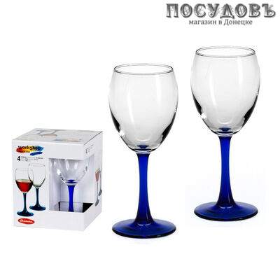 Бокал винный Pasabahce "Imperial Blue" 240 мл, стекло, в упаковке 4 шт