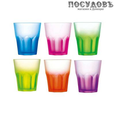 Luminarc New America Techno Colors J6726 набор низких стаканов 300 мл 6 шт
