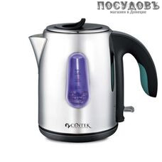 Centek CT-1073 C электрочайник 2 200 Вт, 1 200 мл, корпус: сталь нержавеющая, подсветка, гарантия 1 год