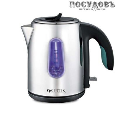 Centek CT-1073 C электрочайник 2 200 Вт, 1 200 мл, корпус: сталь нержавеющая, подсветка, гарантия 1 год