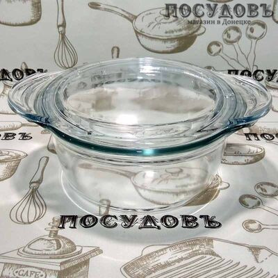 Кастрюля жаропрочная Simax Classic 6666/6676 1,5+0,3 л (Чехия) 2 пр.