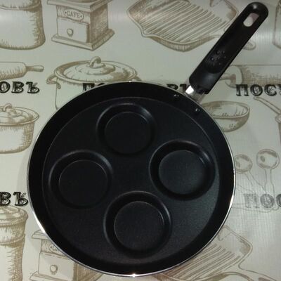 Алюминиевая сковорода KING Hoff KH-3823 4 ячейки с антипригарным покрытием