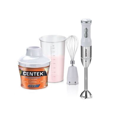 Блендер Centek CT-1309 800 Вт, плавная регулировка, стакан 800 мл, измельчитель 650 мл, венчик