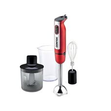 Блендер Centek CT-1319 Red 1000 Вт, 2 скорости, стакан 700 мл, измельчитель 500 мл, венчик