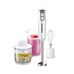 Блендер Centek CT-1336 white grey 800 Вт, 2 скорости, стакан 600 мл, измельчитель 300 мл, венчик Блендер Centek CT-1336 white grey 800 Вт, 2 скорости, стакан 600 мл, измельчитель 300 мл, венчик