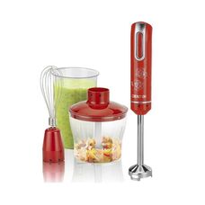 Блендер Centek CT-1339 Red 800 Вт, 2 скорости, стакан 800 мл, измельчитель 500 мл, венчик
