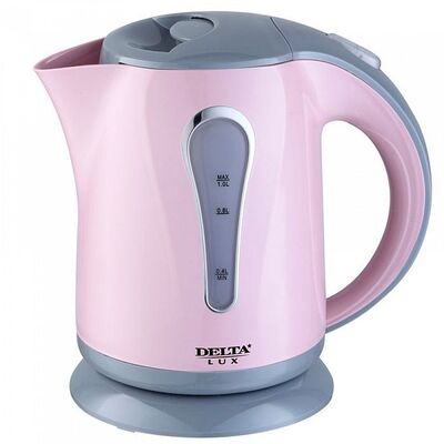 Электрочайник Delta Lux DL-1008 розовый 1100 Вт 1,0 л
