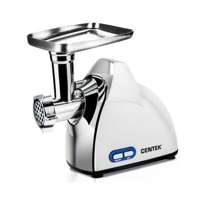 Электромясорубка Centek CT-1603 white 1600 Вт, 3 решетки, насадки для колбас и кеббе