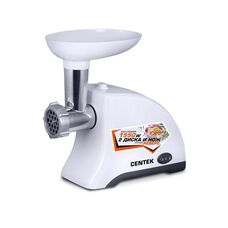Электромясорубка Centek CT-1609 white 1550 Вт, 2 решетки, насадки для колбас и кеббе Электромясорубка Centek CT-1609 white 1550 Вт, 2 решетки, насадки для колбас и кеббе