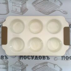 Форма для выпечки Maestro MR 1128-6 30×18×3 см 6 формочек