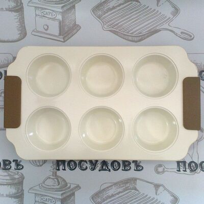 Форма для выпечки Maestro MR 1128-6 30×18×3 см 6 формочек