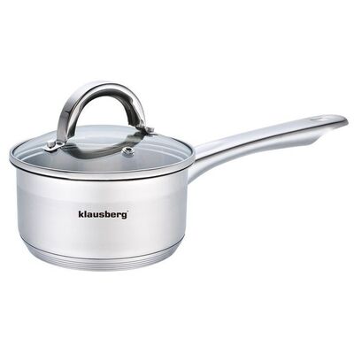Klausberg KB-7131 ковш из нержавеющей стали 0,5 л Ø12×6,5 см с крышкой