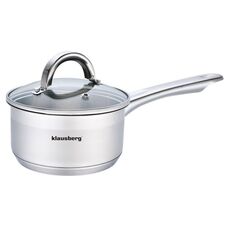 Klausberg KB-7132 ковш из нержавеющей стали 1,0 л Ø14×7,5 см с крышкой