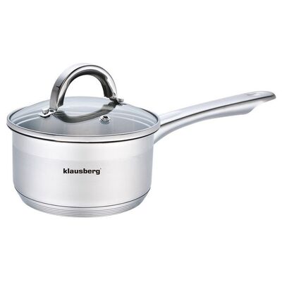 Klausberg KB-7132 ковш из нержавеющей стали 1,0 л Ø14×7,5 см с крышкой