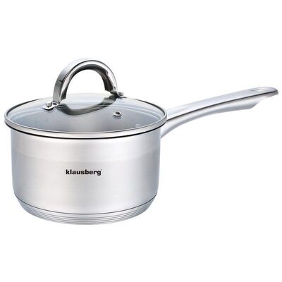 Klausberg KB-7133 ковш из нержавеющей стали 1,5 л Ø16×8,5 см с крышкой