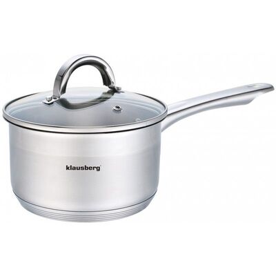 Klausberg KB-7134 ковш из нержавеющей стали 2,1 л Ø18×9,5 см с крышкой