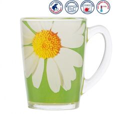 Luminarc "Paquerette" g9089 кружка, цвет Green, 320 мл, стекло упрочненное, Франция 1 шт