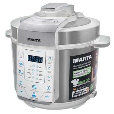Мультиварка-скороварка Marta MT-4311 5 л 900 Вт 30 программ (14 автоматических) немецкая керамика