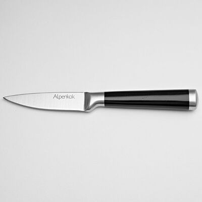 Овощной нож Alpenkok AK-2081/E "Nero" 8,9 см с бакелитовой ручкой
