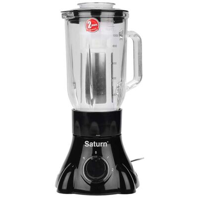 Saturn ST-FP9087 Black блендер стационарный 300 Вт, стеклянная чаша 1 л, терка-фильтр