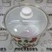Стальная эмалированная кастрюля Epos 63117 5,5 л с рисунком "Черешня" (Новомосковск)