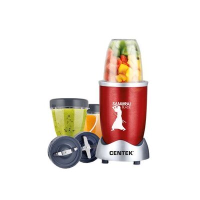 Стационарный блендер Centek CT-1324 800 Вт, алюминиевый корпус, 2 ножа, 3 стакана