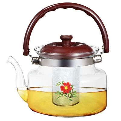 Webber BE-5582/3, чайник заварочный с сетчатым фильтром, 1 200 мл, стекло закаленное, в упаковке 1 шт