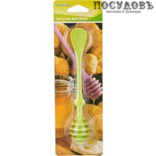 Agness 710-242, ложечка для меда, 170 мм, силикон, на блистере 1 шт.