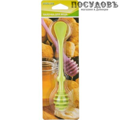Agness 710-242, ложечка для меда, 170 мм, силикон, на блистере 1 шт.