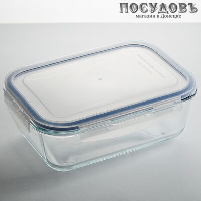 Забава РК-0057/2 форма для запекания с крышкой, стекло жаропрочное, 235×168×90 мм