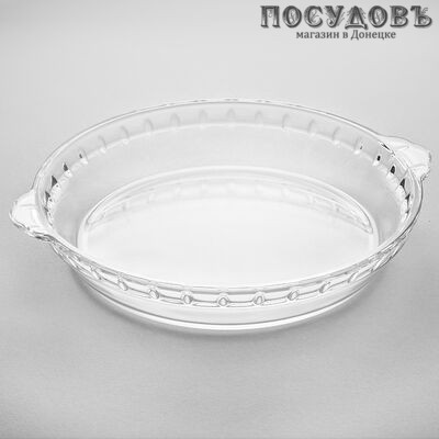 Забава РК-0040 круглая форма для запекания, стекло жаропрочное, 224×198×38 мм, 1000 мл