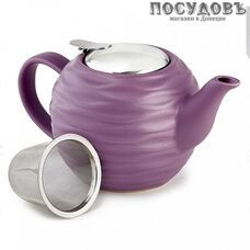 Rosario Ф19-002R чайник заварочный с фильтром, керамика, 800 мл, цвет сиреневый