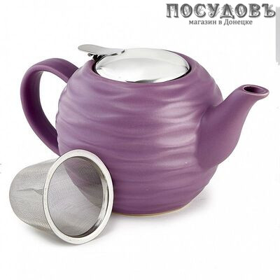 Rosario Ф19-002R чайник заварочный с фильтром, керамика, 800 мл, цвет сиреневый