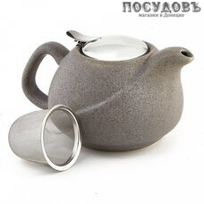 Rosario Ф19-008R чайник заварочный с фильтром, керамика, 800 мл, цвет серый