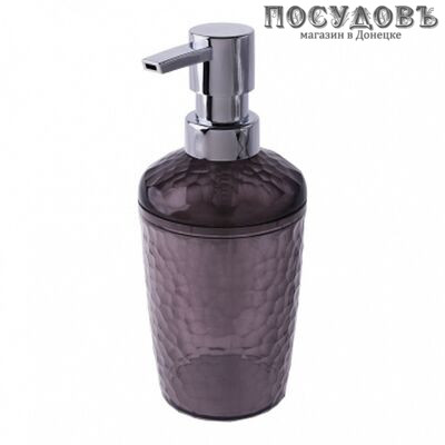 Пластик Репаблик Natural Stone BQ1215ЧРПР диспенсер для жидкого мыла 350 мл, PS, PP, FE, черный