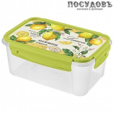 Бытпласт LOCK n OK 437100609 контейнер с крышкой, полипропилен, 186×122×81 мм, 1100 мл