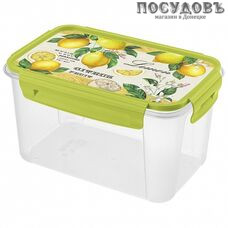 Бытпласт LOCK n OK 437100709 контейнер с крышкой, полипропилен, 186×122×105 мм, 1500 мл