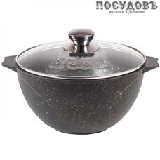 Мечта Гранит 55701 казан с крышкой 5,0 л, алюминий литой, гранитное покрытие Greblon 4 слоя
