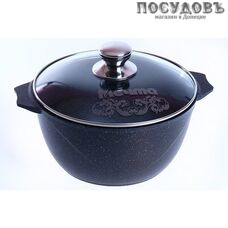 Мечта Гранит 45701 кастрюля с крышкой 5,0 л, Ø280 мм, алюминий литой, гранитное покрытие Greblon C3+ (Германия), 2 пр.