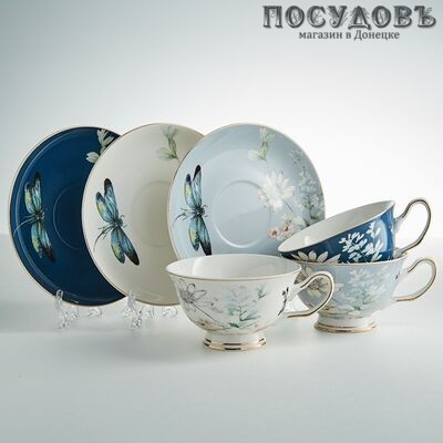 Beatrix МЛ078Р/6 набор чайный, фарфор, в подарочной упаковке 12 пр.
