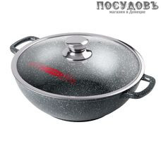 Горница Гранит Кн4302аг казан с крышкой 8,0 л, Ø300 мм, алюминий литой, гранитное покрытие Pfluon