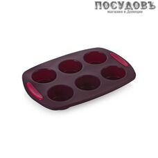 Attribute "Bake and Roast" ABS201, прямоугольная форма для выпечки кексов, 6 формочек, силикон, 300×210 мм 1 шт