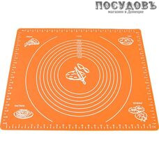 КНР СК10-020, прямоугольный коврик для выпечки с разметкой, силикон, 380×300 мм 1 шт