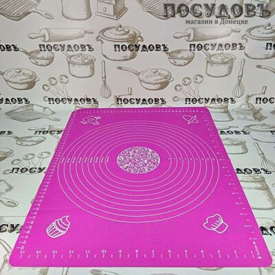 КНР CK32-68, прямоугольный коврик для выпечки с разметкой, силикон, 480×380×0,5 мм 1 шт