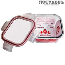 BACKMAN BM-0103 контейнер с герметичной крышкой, стекло жаропрочное, 1200 мл