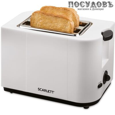 Scarlett SC-TM11008 тостер на 2 шт, 700 Вт, цвет белый