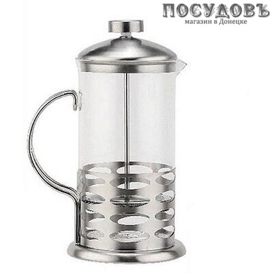 MercuryHaus MC-6516 френч-пресс, стекло термостойкое, сталь нержавеющая, 600 мл