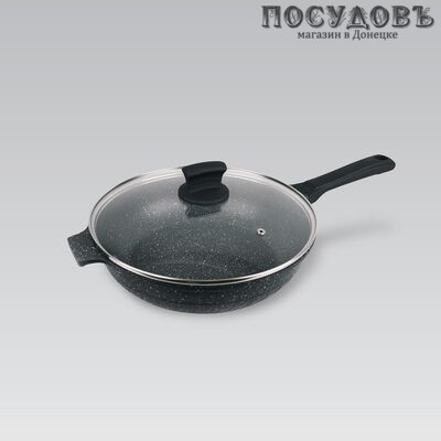 Maestro MR1226-28 сотейник с крышкой Ø280×80 мм, алюминий литой, гранитное покрытие Granite