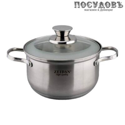 ZEIDAN Z-50282 кастрюля с крышкой 2,3 л, Ø160 мм, сталь нержавеющая, пятислойное дно